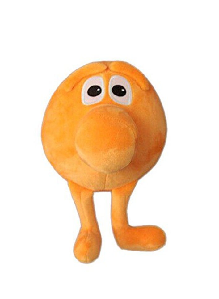 عام دمية حشوة بكسلز من ماركة جيف توي (GFtoy) على شكل كركة كيربورت (Qbert). هذه الدمية التي يبلغ طولها 8 بوصات تمثل شخصية من لعبة ألعاب الفيديو. إنها تحسن بشكل رائع زخرفة الغرفة وتصنع من تصميم رائع للطاولة. - Image 1