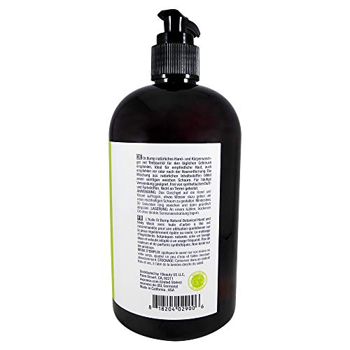 Waxness Dr. Bump Natural Botanical Hand and Body Wash with Tea Tree and Lemongrass 16 fl oz 480 ml - Image 2