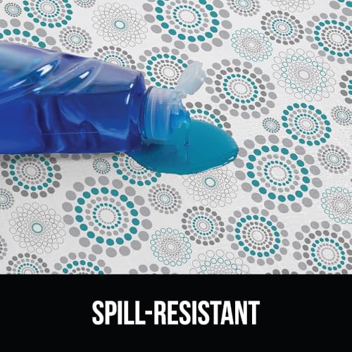 Gorilla Grip حامي الرفوف GORILLA GRIP DripGuard، واقي غير لاصق للأدراج وخزائن المطبخ، مقاوم للانزلاق، بلاستيك ناعم خالي من BPA لرفوف، حمامات، خزائن، 12x240 بوصة، حلزوني - Image 3