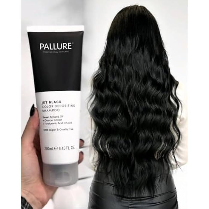 Pallure Jet Black Color Depositing Shampoo, 250 ml - Image 5
