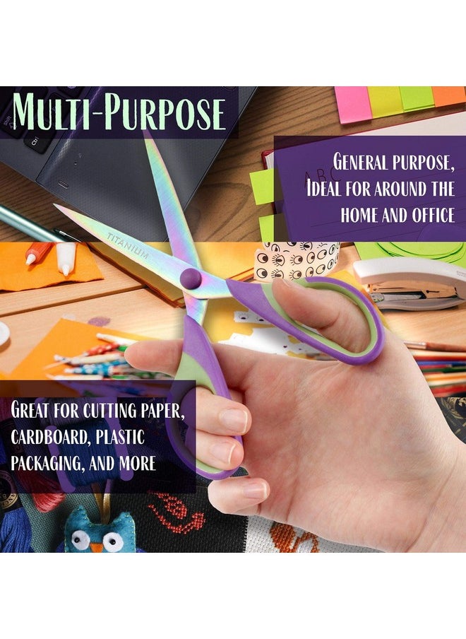 BambooMN Ultimate Value Scissor Set For Kitchen And Craft5Pc1 Set  - Image 4