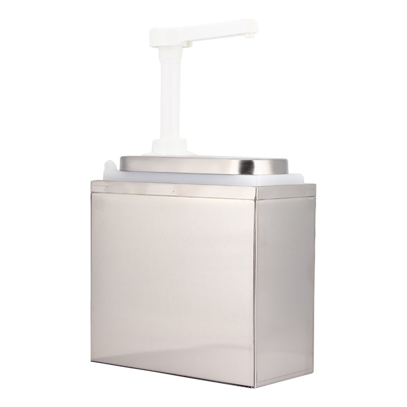 Kitchen Sauce Dispenser Sauce Pump Condiment Dispensing Tool for Home Restaurant Hotel Use2L with Base - Image 1