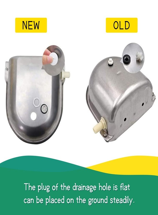 Abustle pig Automatic Horse Drinking Waterer Bowl,Upgrade Stainless Steel Farm Livestock Water Dispenser with Drain Hole and Float Valve for Horse,Dog, Chicken,Goat,Pig (B) - Image 4