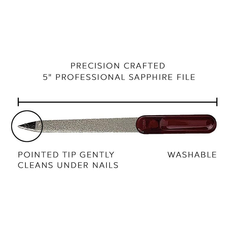 DreamCut Professional Double Sided Sapphire Nail File Manicure Pedicure Finger & Toe Nail by DreamCut - Image 3