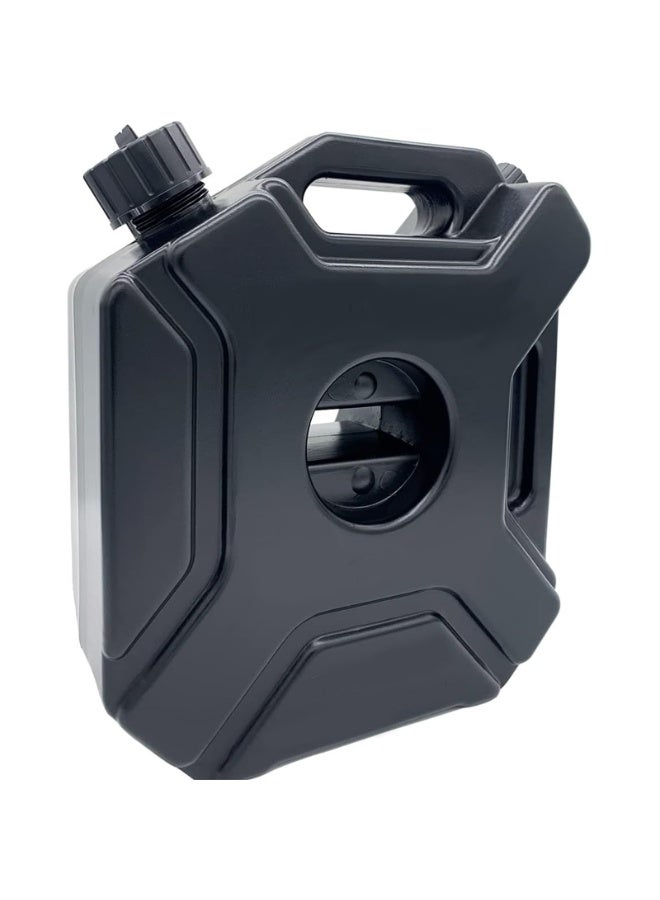 Transfer Tank Fits 1.3 Gallon/5L, Gallon Tank with Spout and Lockable Bracket, Storage Transfer Device with Auto-Off Function Adjustable Flow Rate, Ideal for Most Cars Motorcycle BLACK - Image 2