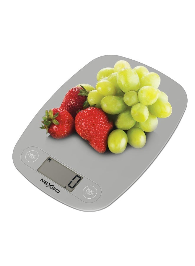 Nexso Digital Food Scale – 5kg Capacity, Stainless Steel Platform, High Precision Measurements in Grams/Ounces/Pounds, Kitchen Scale with Tare Function, Auto-Off, LCD Display for Baking & Cooking - Image 1