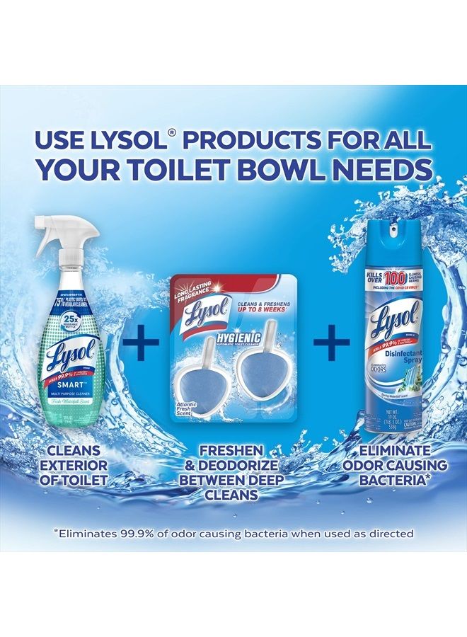 Lysol Automatic In-The-Bowl Toilet Cleaner, Cleans and Freshens Toilet Bowl, Ocean Fresh Scent, 2 Count (Pack of 1) - Image 5
