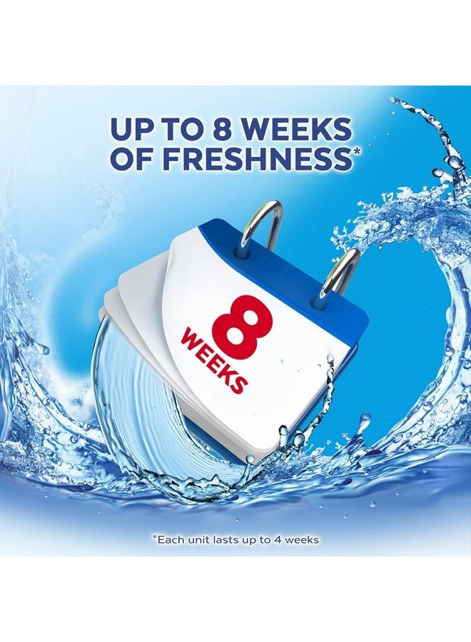 Lysol Automatic In-The-Bowl Toilet Cleaner, Cleans and Freshens Toilet Bowl, Ocean Fresh Scent, 2 Count (Pack of 1) - Image 3