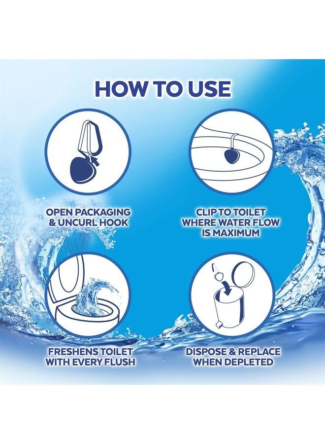 Lysol Automatic In-The-Bowl Toilet Cleaner, Cleans and Freshens Toilet Bowl, Ocean Fresh Scent, 2 Count (Pack of 1) - Image 4