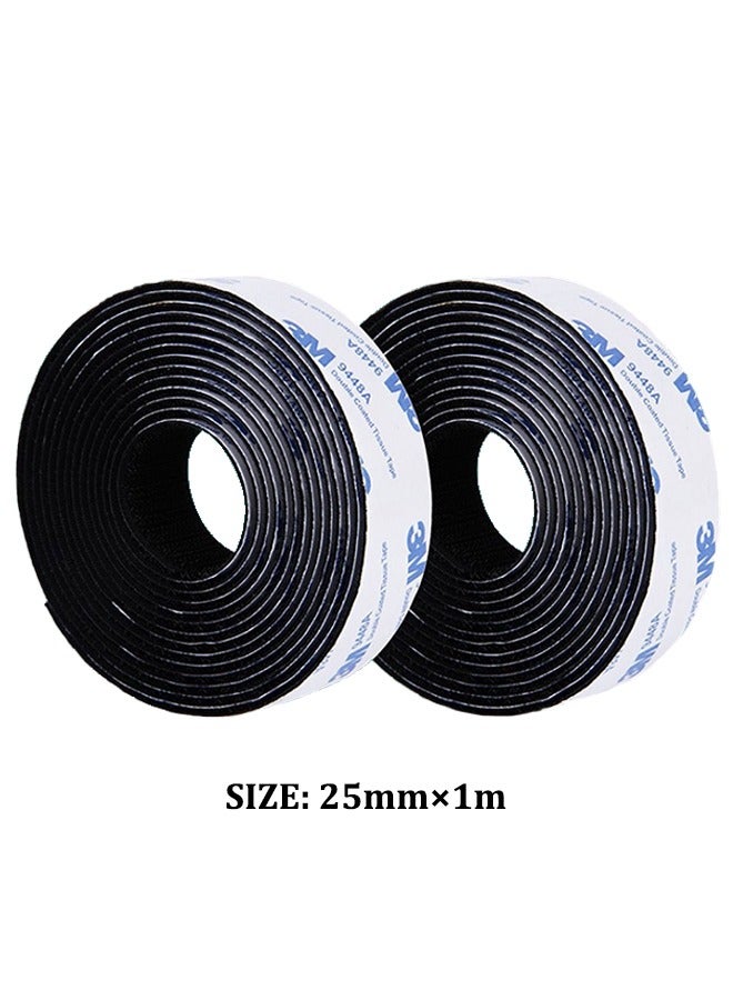 Generic Reusable Hook and Loop Tape, Tape Velcro with with Adhesive Sticky Back Fastener, Strong Traceless Adhesion, Suitable for Curtains Window Office Home  - Image 1