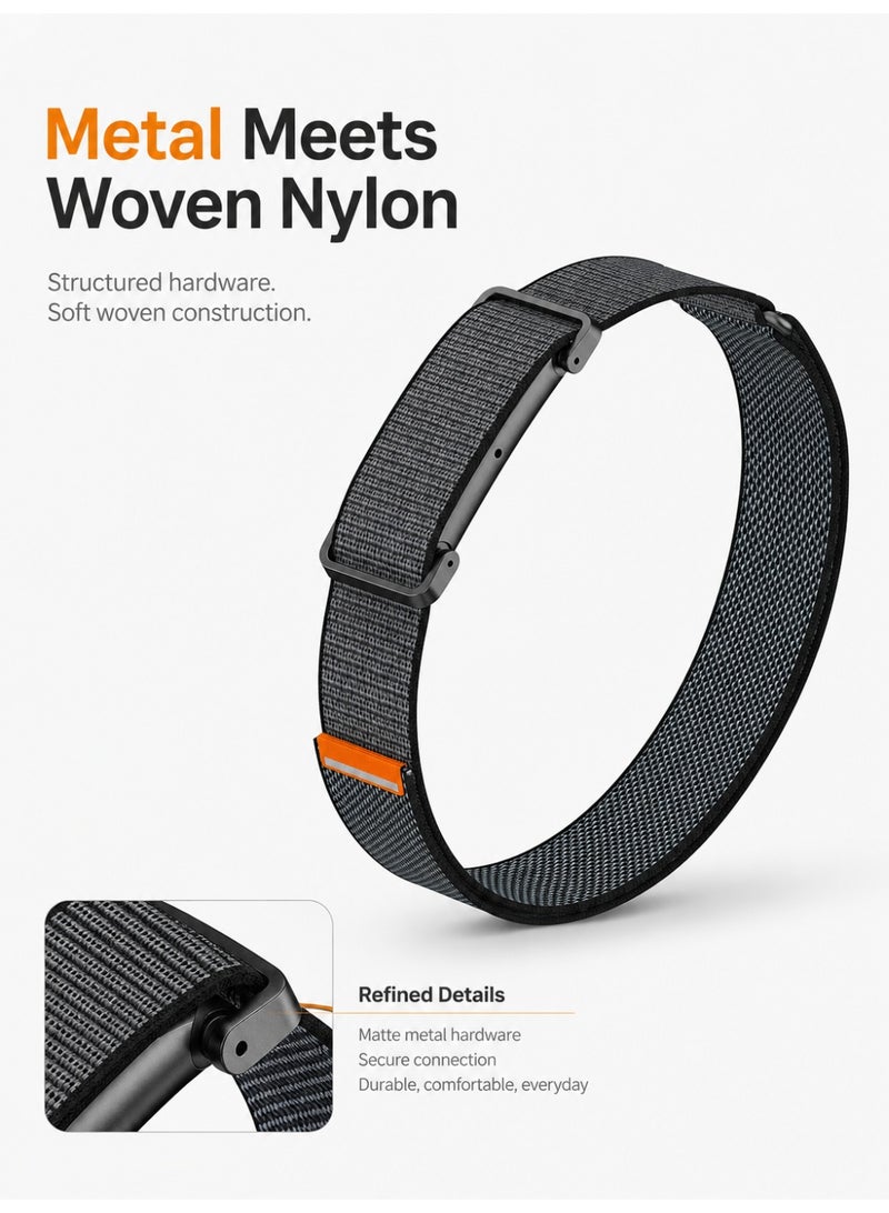 BASEMENT-1 Bicep Band Compatible with Google Fitbit Air, Adjustable Nylon Upper Arm Strap 28-35cm, Breathable Stretchy Sweatproof Arm Band for 24/7 Activity, Sleep & Recovery Tracking - Image 2