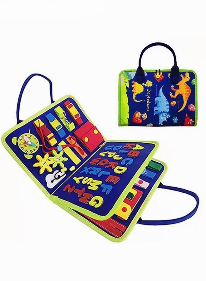 MIXDE Baby Board Montessori Toys Autism Sensory Toys Preschool Education Learning Toys Basic Dressing Learning Board for Toddler  - Image 1