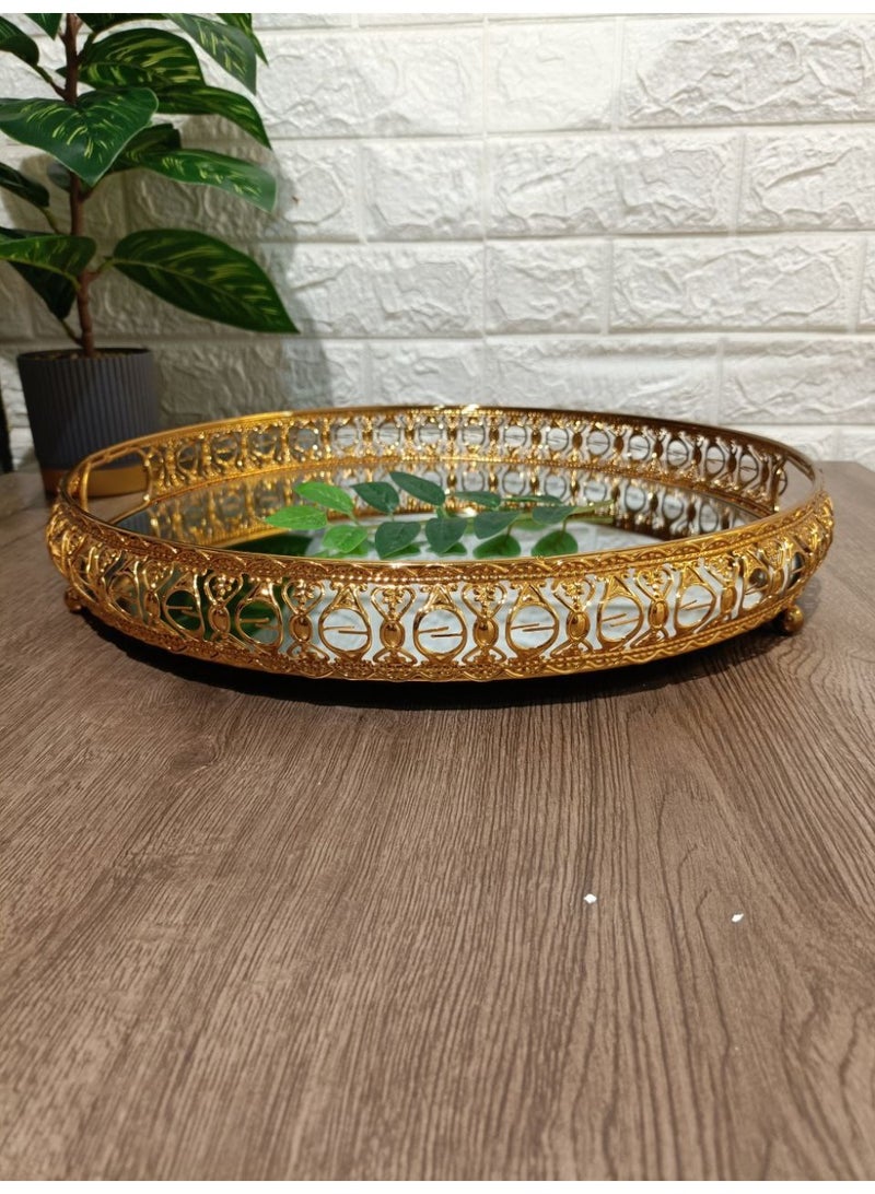 طقم صنيه تقديم مرايا مقاس 40*40 تسع 12فنجان قهوه - Image 3