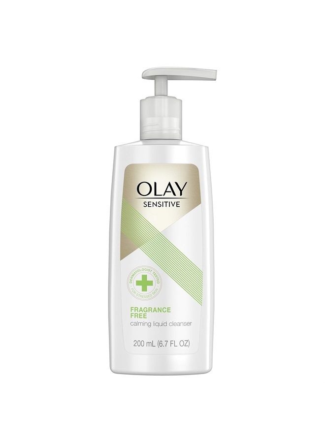 Olay Facial Cleanser for Sensitive Skin, Fragrance-free, 6.7 Fl Oz - Image 1