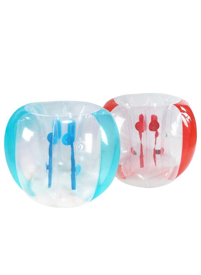 4PCS 48 inch Bumper Sumo Ball for Adults,Kids, Inflatable Bounce Body Zorb Ball for Outdoor Team Gaming Play for 6 Ages+ (red+Blue) - Image 3
