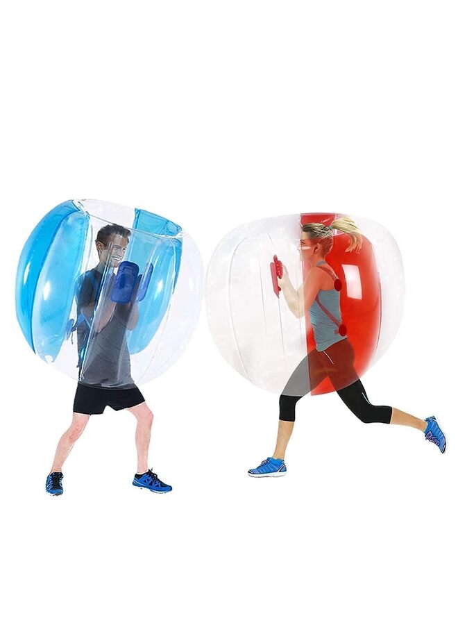 4PCS 48 inch Bumper Sumo Ball for Adults,Kids, Inflatable Bounce Body Zorb Ball for Outdoor Team Gaming Play for 6 Ages+ (red+Blue) - Image 1