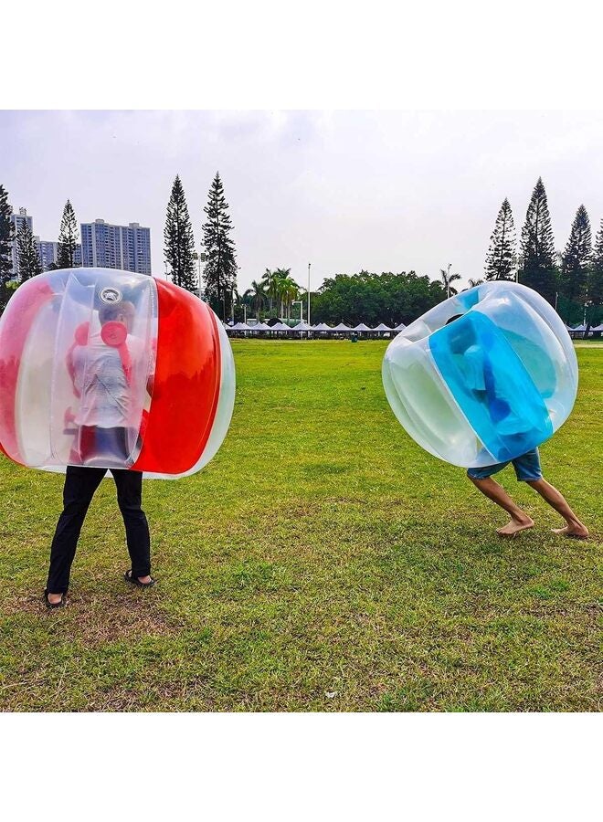 4PCS 48 inch Bumper Sumo Ball for Adults,Kids, Inflatable Bounce Body Zorb Ball for Outdoor Team Gaming Play for 6 Ages+ (red+Blue) - Image 5