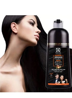 NATURALS speedy hair color shampoo natural black argan 400 mil  - Image 5