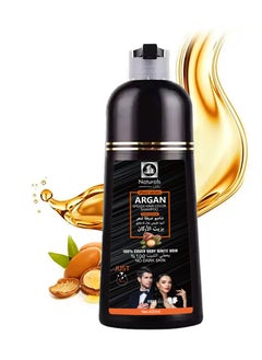 NATURALS speedy hair color shampoo natural black argan 400 mil  - Image 3