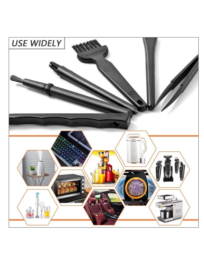 ECVV Small Portable Plastic Handle Nylon Anti Static Brushes Computer Keyboard Cleaning Brush Kit - Image 2