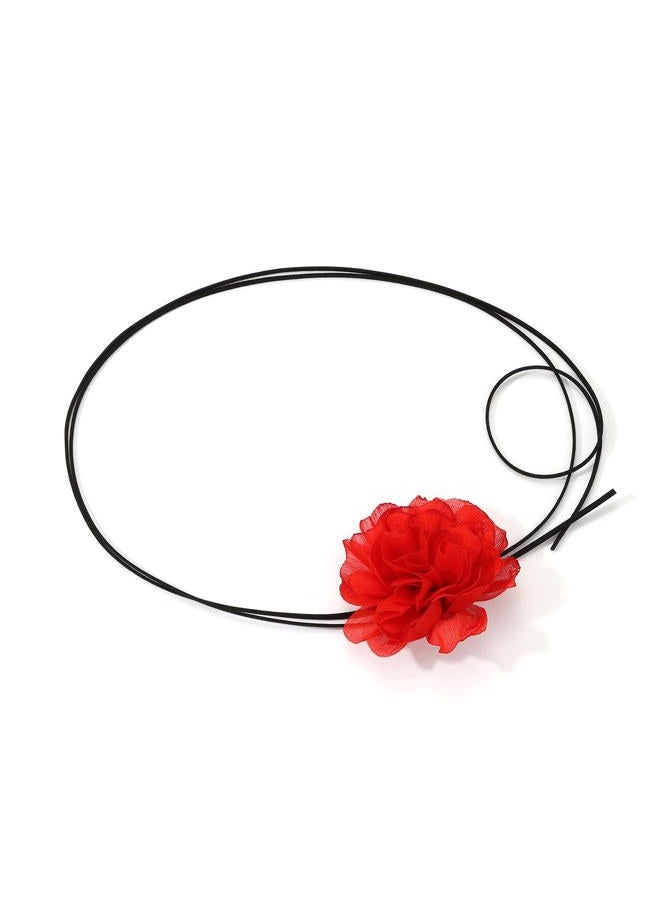 Zaycca Flower Choker Necklace for Women Bride Wedding Party Summer Necklaces, Zinc, No Gemstone - Image 1