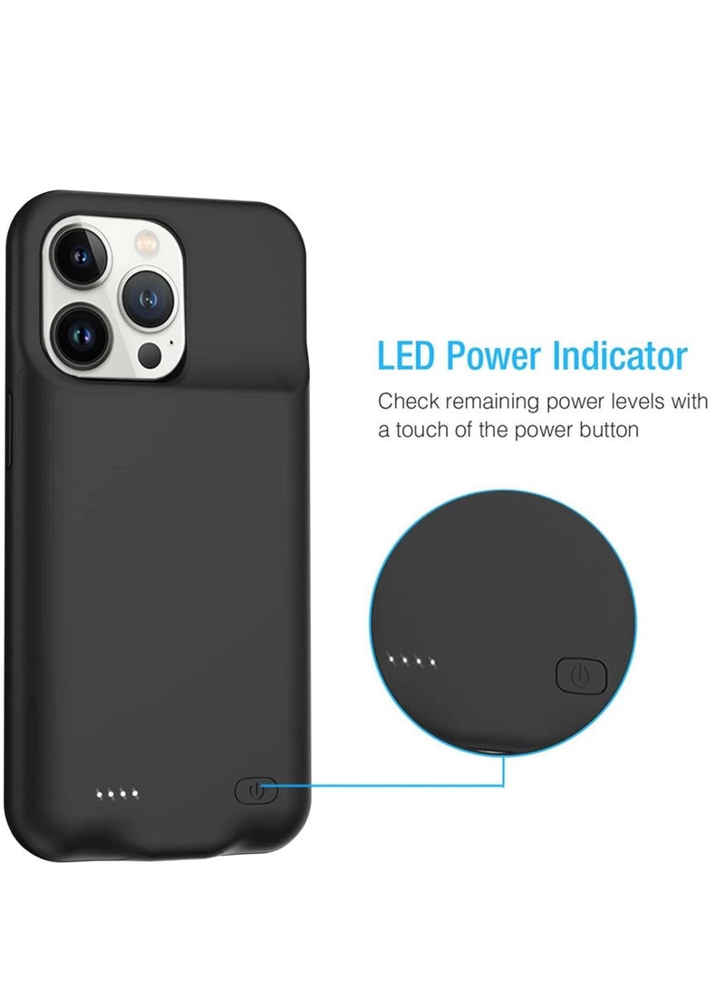 Battery Case for iPhone 14 Pro Max, 4500mAh Portable Protective Charging Case, Extended Battery Backup, Compatible for Apple iPhone 14 Pro Max, Rechargeable Charger Case. - Image 3