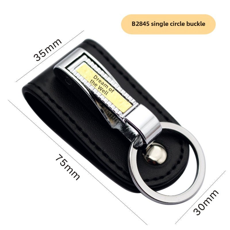 Generic Metal Keychain Double Ring Mens Belt Hook B2845 belt buckle [single ring]] 