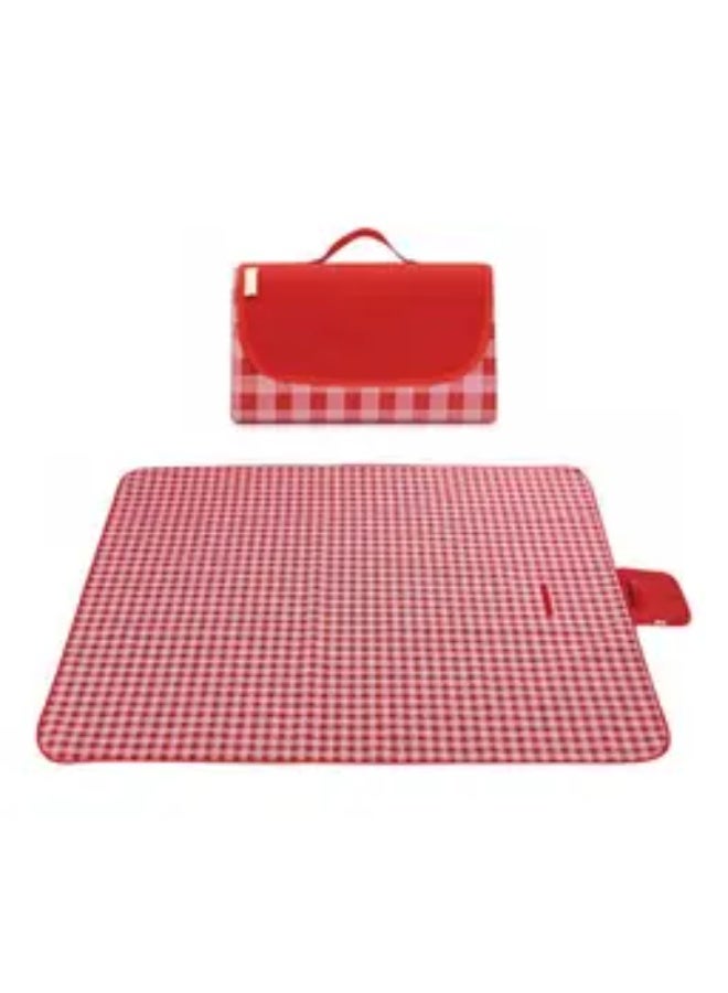 بلومنغ تايم سجادة نزهة من 4 إلى 6 أشخاص، 1.45 متر × 1.8 متر، بطانية نزهة محمولة خارجية، بطانية قابلة للطي ومقاومة للماء والرمل للتخييم والمشي لمسافات طويلة والسفر - Image 3