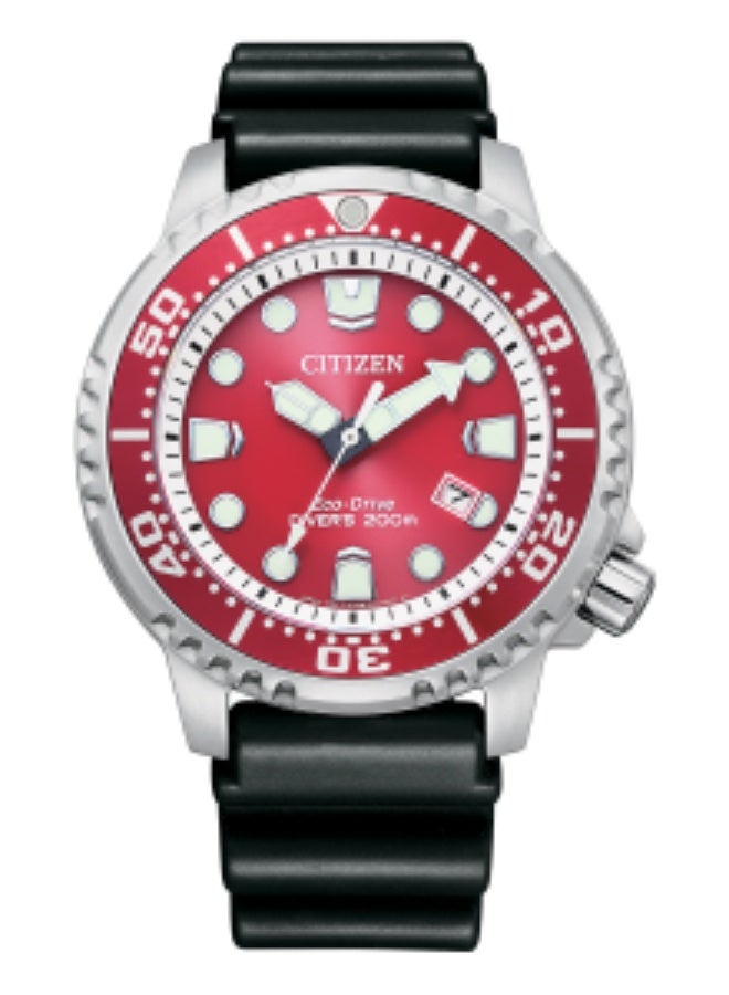 Citizen Men Analogue Japanese Quartz Watch With Rubber Strap BN0159-15X - Image 1