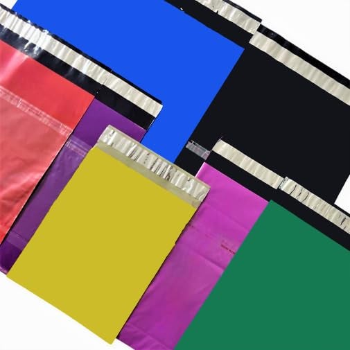 SECUREMENT Red Colour Courier Bags With Pod Pouch, 8 X 10 Inches -100 Pieces, Plastic - Image 1