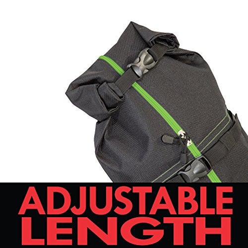 Athletico Padded Two-Piece Ski and Boot Bag Combo | Store & Transport Skis Up to 200 CM and Boots Up To Size 13 | Includes 1 Padded Ski Bag & 1 Padded Ski Boot Bag (Black with Green Trim (Padded)) - Image 5