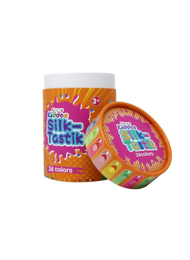 SMILY KIDDOS Smily Kiddos 24 Colours Silky Crayons Best Return Birthday for Kids Boys Girls Best Crayon Pencils for School Kids Girls Boys and Toddlers Crayons Pack with 24 