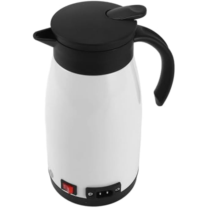 Masyrt Electric Kettle For 24V 12V Car Truck Stainless Steel Quick Heating 680Ml Capacity Safe 200W Power Proof Of Leak For Cars Trucks And Other Vehicles - Image 3