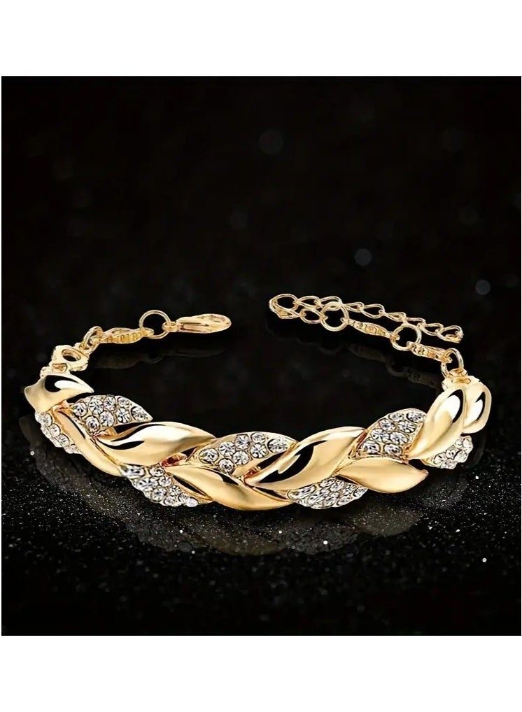 سوار عصري للنساء بلمسة من الطراز الأوروبي والأمريكي ، يتميز بتصميم فريد وفاخر ، مثالي كإكسسوار أو هدية عصرية. - Image 1