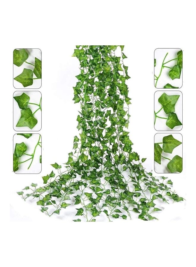 NIBEMINENT 12-Piece Artificial Hanging Ivy Leaves multicolour 230cm  - Image 3