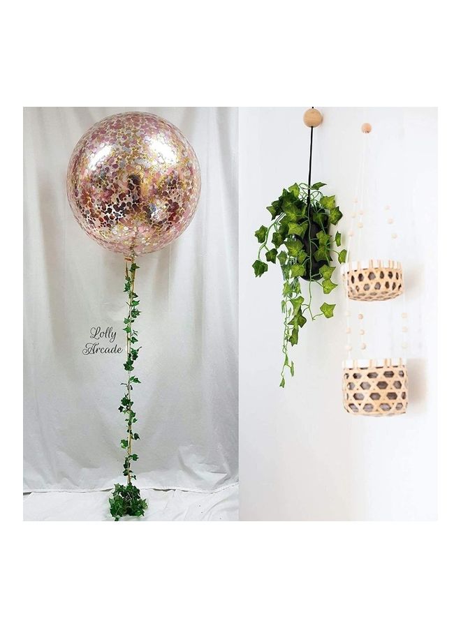 NIBEMINENT 12-Piece Artificial Hanging Ivy Leaves multicolour 230cm  - Image 4