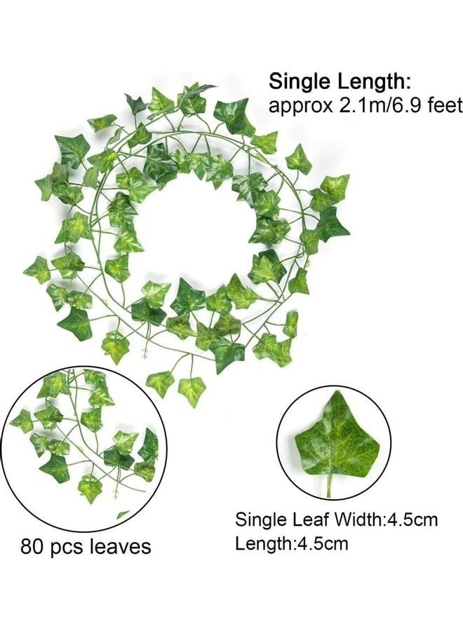 NIBEMINENT 12-Piece Artificial Hanging Ivy Leaves multicolour 230cm  - Image 2