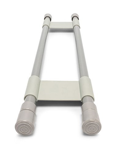 Camco 28 Double RV Refrigerator Bar Holds Food and Drinks in Place During Travel Prevents Messy Spills Spring Loaded and Extends Between 16 and 28 Gray 44075 - Image 3