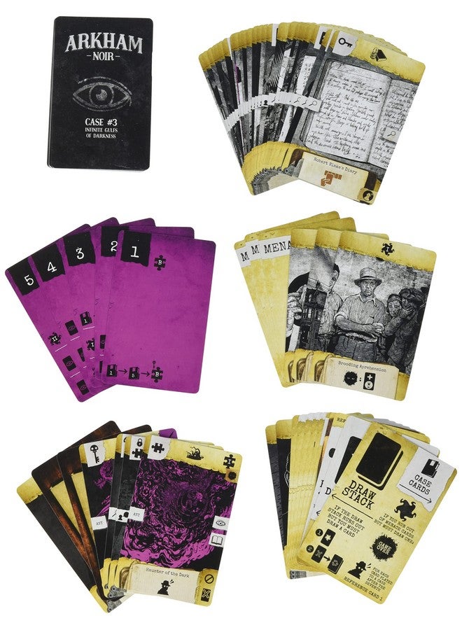 Ludonova Ludonova Arkham Noir Card Game Case 3 Infinite Gulfs of Darkness | Mystery Card Game | Thrilling Adventure Game for Adults and Teens | Ages 14+ | 1 Player | Average Playtime 30 Minutes | Ludonova  - Image 2
