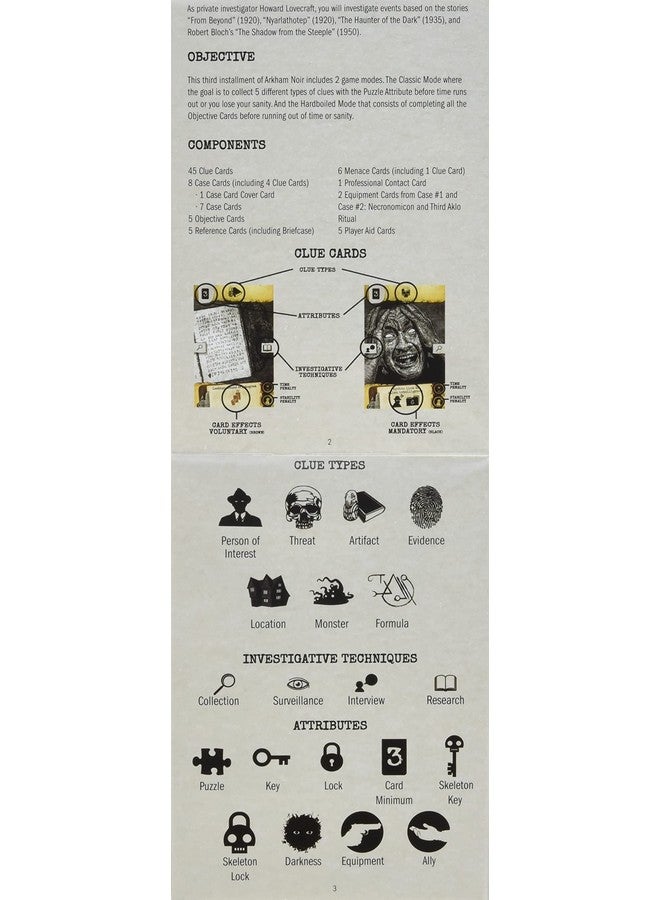 Ludonova Ludonova Arkham Noir Card Game Case 3 Infinite Gulfs of Darkness | Mystery Card Game | Thrilling Adventure Game for Adults and Teens | Ages 14+ | 1 Player | Average Playtime 30 Minutes | Ludonova  - Image 3