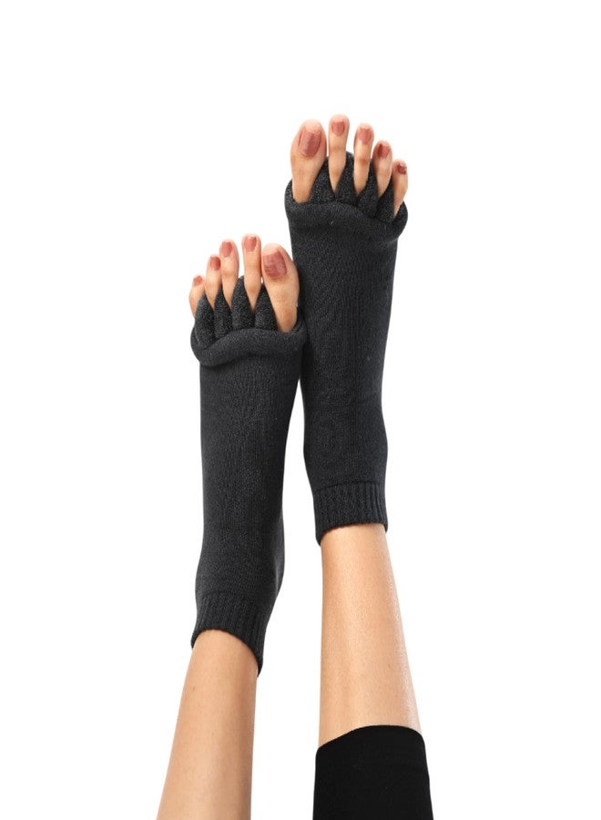 Dirts Foot Alignment Socks Five Toe Separator | The Ultimate Solution For Easing Pain, Improving Posture & Increasing Flexibility Men Women Bunion Plantar Fascia Pain Relief - Image 1
