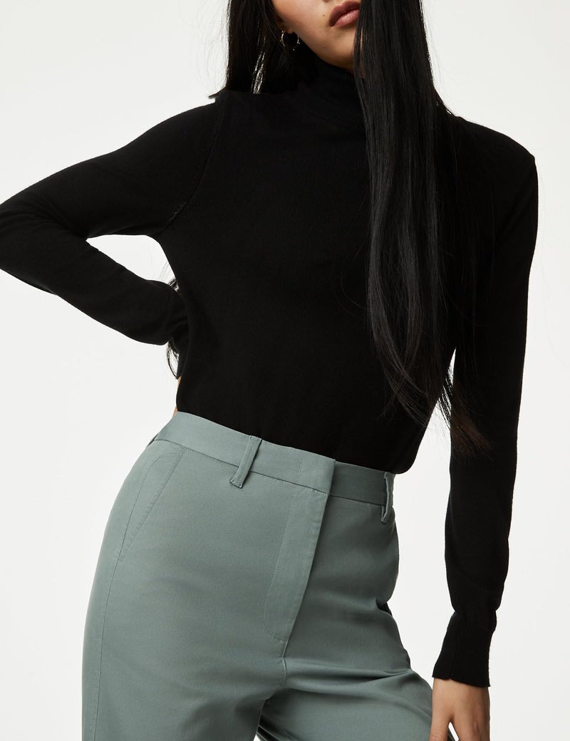 Marks & Spencer Cotton Rich Straight Leg Chinos - Image 5