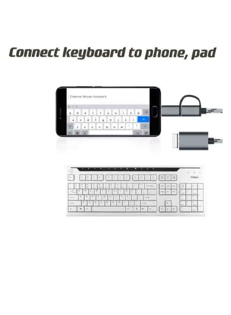 GO-DES 2 IN 1 OTG CONNECTOR Micro + Type C GD-CT033 - Image 2