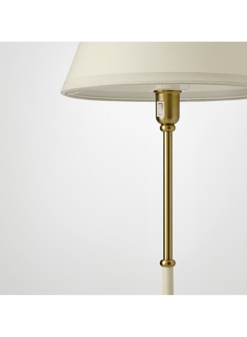 Floor Lamp, Stand Lamp for Living Room with Lamp Shade, Beige Floor Lamps for Bedroom, Brass/Beige, 143cm  - Image 3