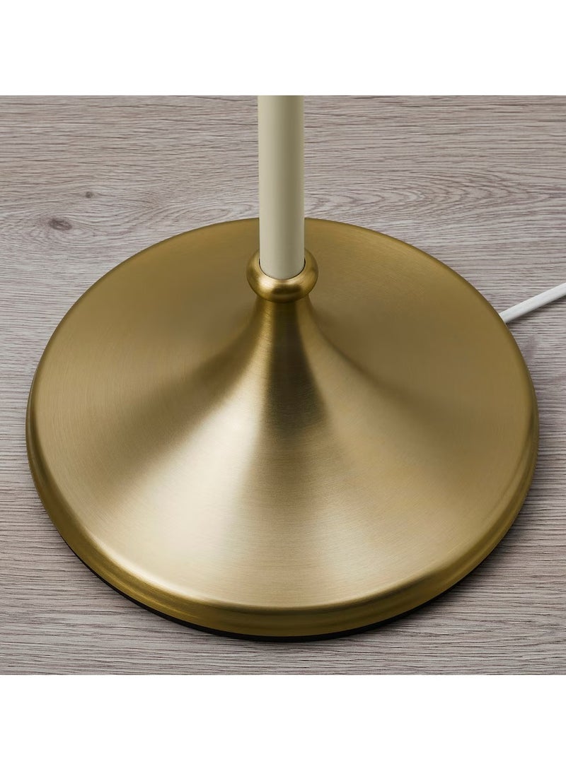 Floor Lamp, Stand Lamp for Living Room with Lamp Shade, Beige Floor Lamps for Bedroom, Brass/Beige, 143cm  - Image 4