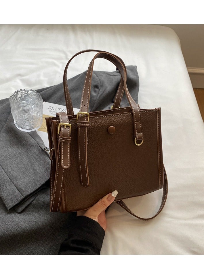 Mark Fairwhale New Fashionable And Minimalist Hand-held Single-shoulder And Crossbody Bag 