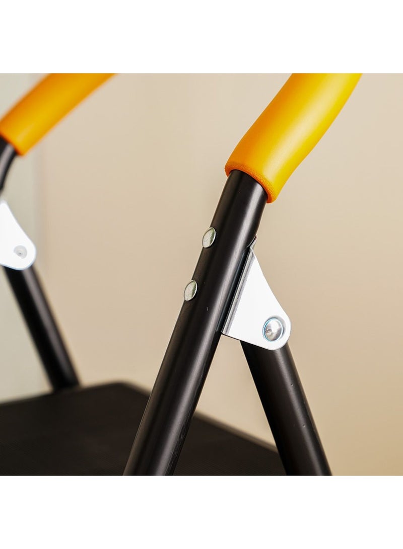 Milano Arnold Household Step Ladder (Ty12)-2 Steps Orange/Black R26902A - Image 4