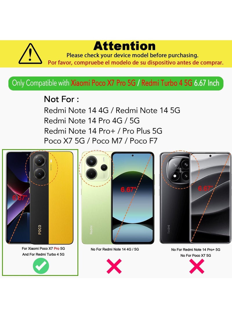 Case for Xiaomi Redmi Poco X7 Pro 5G Clear TPU Four Corners  Protection Cover Transparent Soft funda