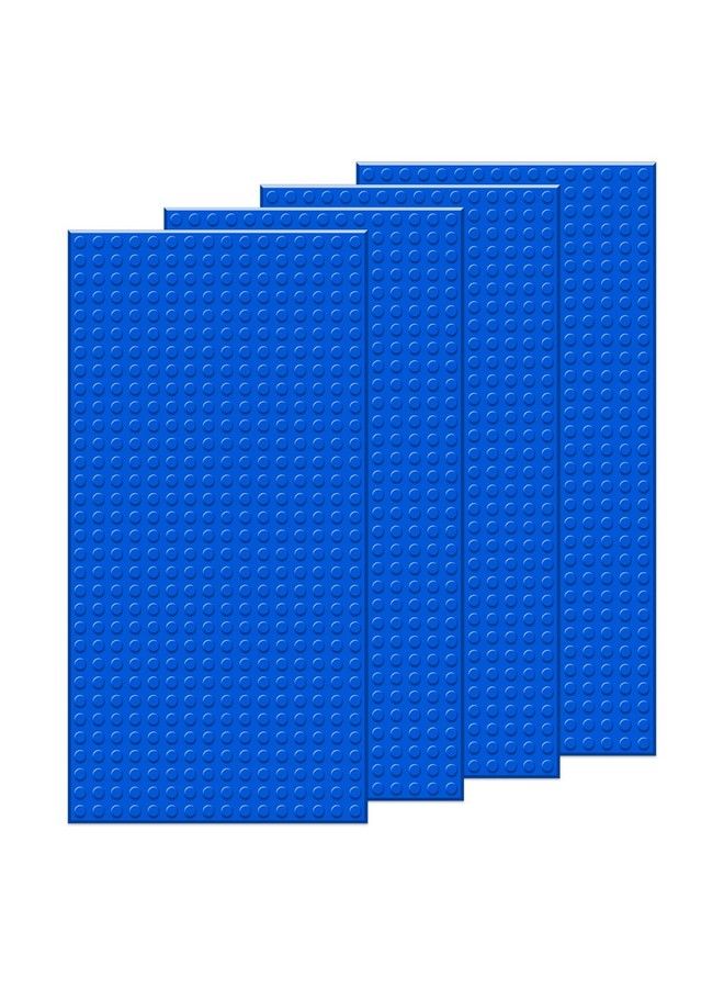 EKIND 4 قطع قاعدة بناء لاصقة ذاتية 5" × 10" متوافقة مع كتل بناء بركyard جميع العلامات التجارية الكبرى (أزرق) - Image 2