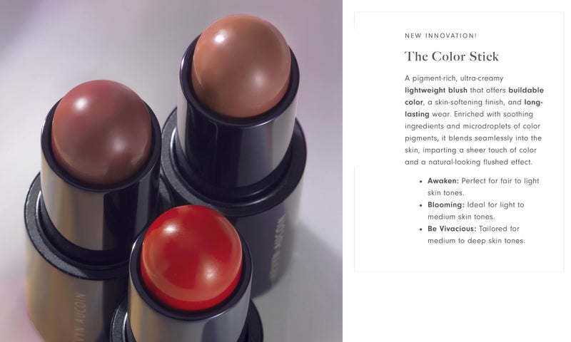 Kevyn Aucoin The Color Stick, Be Vivacious color (medium to deep skin tones): Makeup blush. Buildable, long-lasting for cheeks, nose, forehead, or eyes. Velvety texture & satin finish. Made in Italy. - Image 5